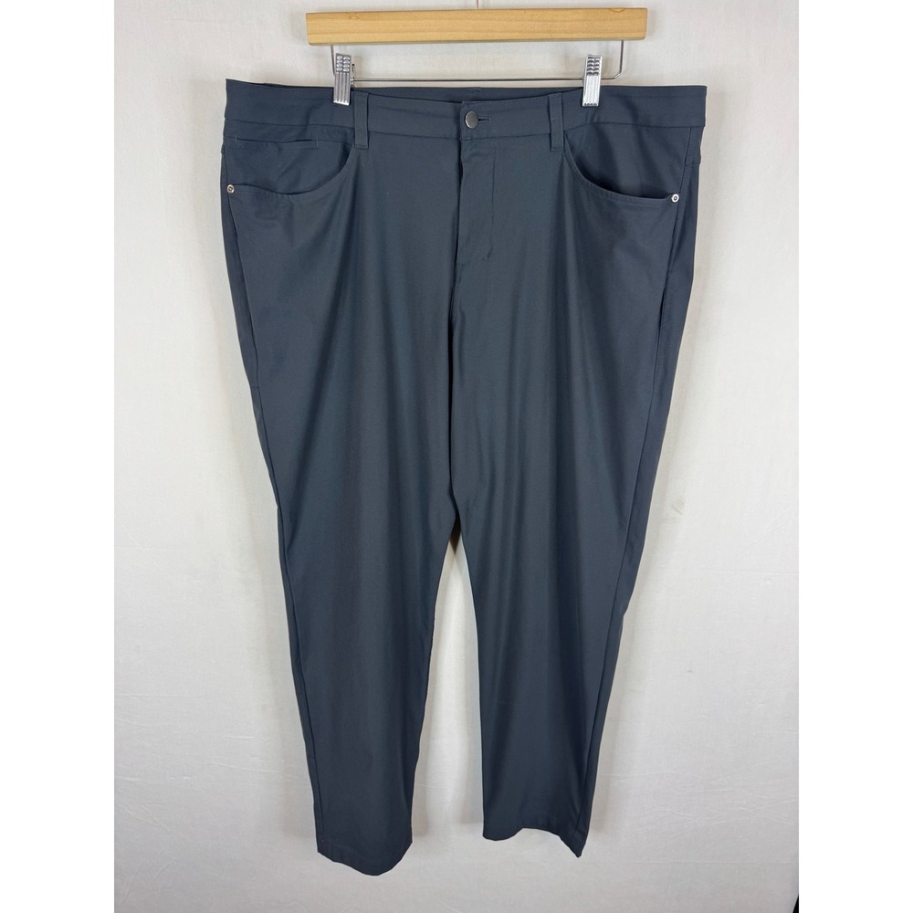 Lululemon Commission Slim Fit‎ Pant Warpstreme Charcoal Grey Mens 38X30